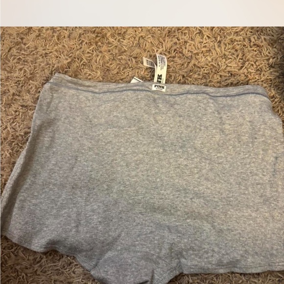 PINK Victoria's Secret Light Gray High Waist Shorts - Picture 2 of 3